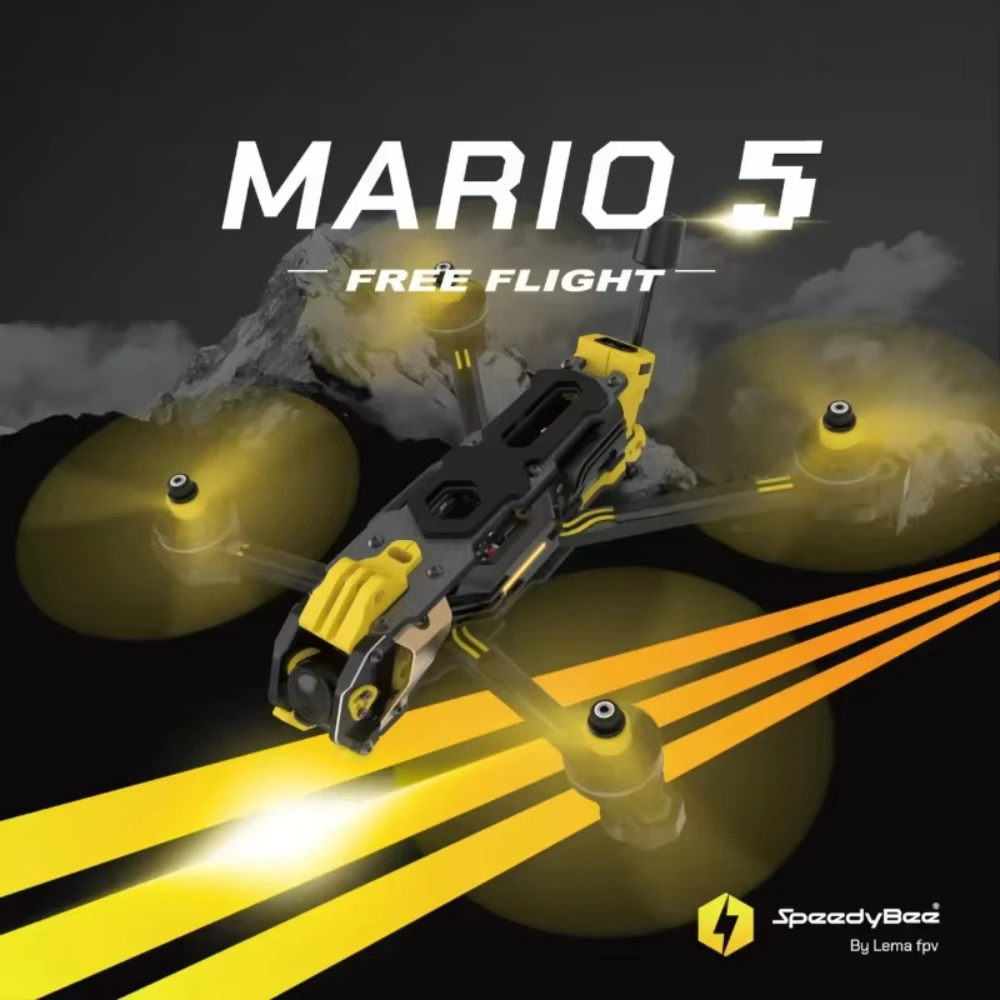 Drone Racing Frame - Speedybee Mario 5 O4 Frame Kit
